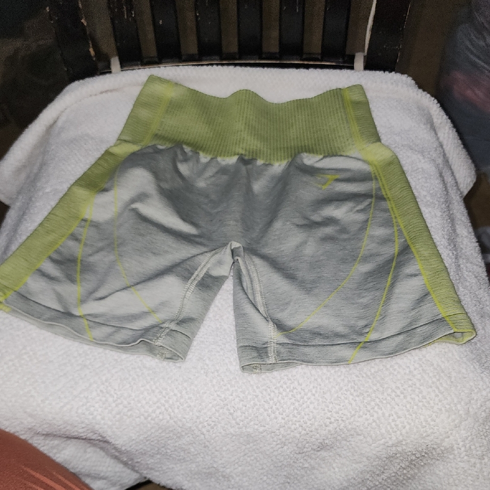 Gray and Green Woman's Shorth GYMSHAR Used Size S